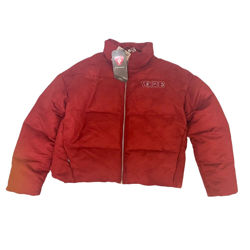 Puma x Vogue Womens S Oversized Puffer Jacket 2021 Pre Production Sample Red